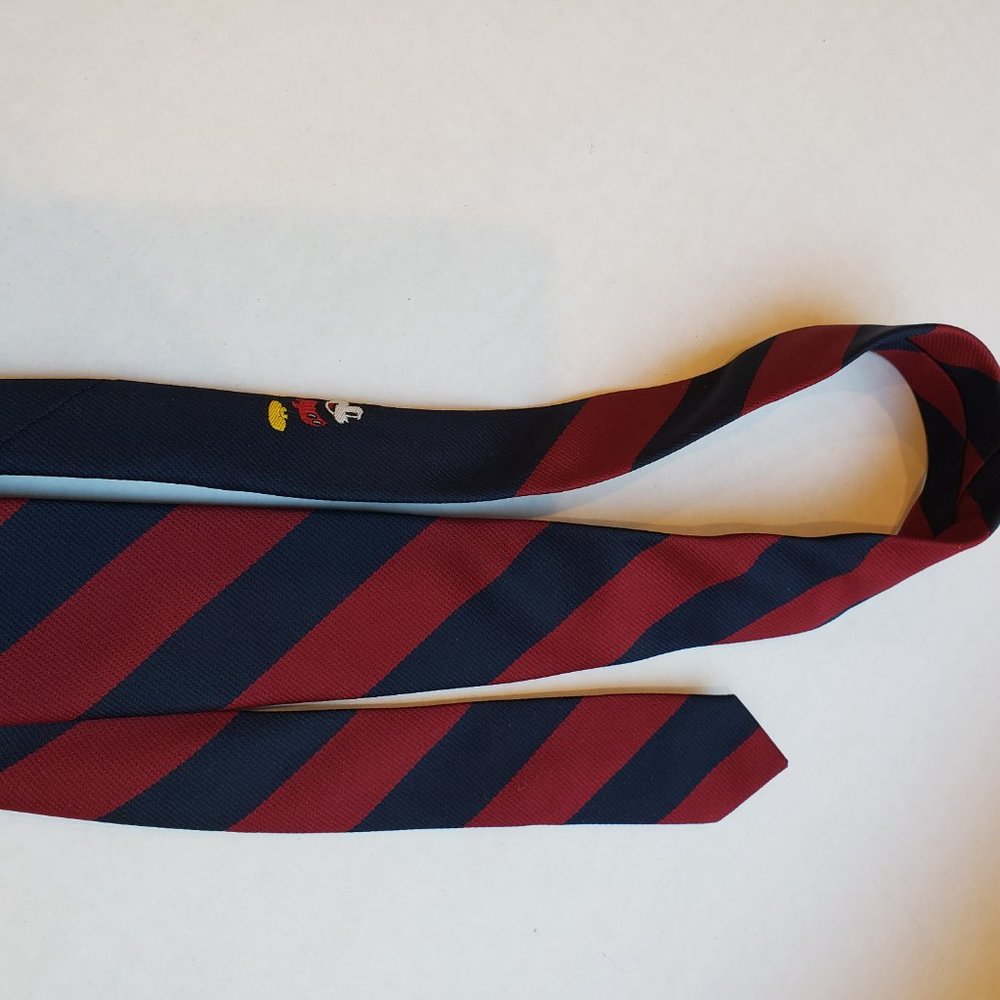 Disney Mickey Mouse Cervantes 1970s Vintage Striped Tie View 4